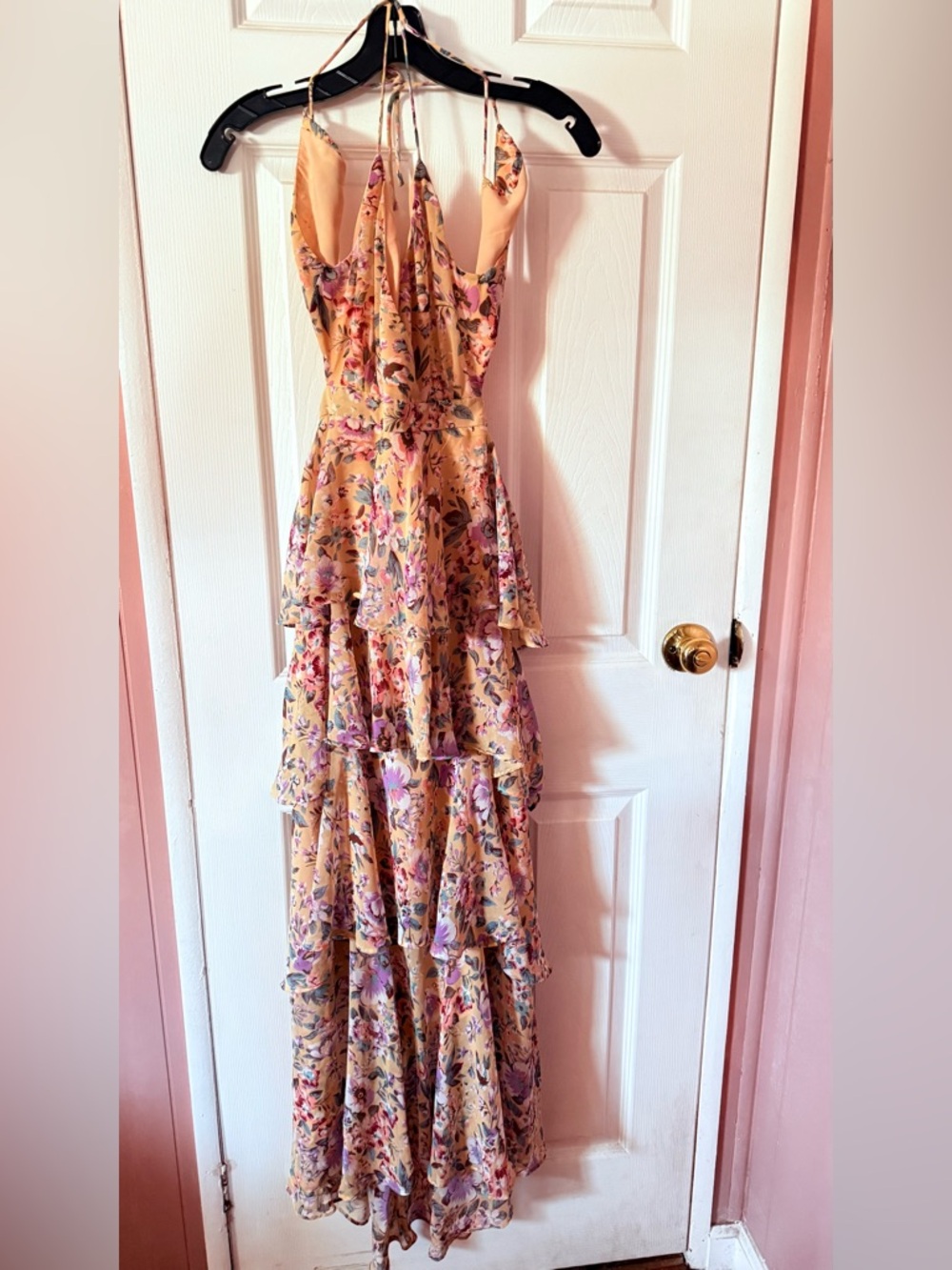ASTR The Label Women’s Rosanna Tiered Floral Maxi Dress Size S